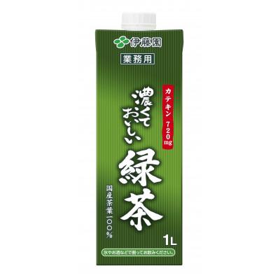 ふるさと納税 茨城県 伊藤園 濃厚な味わいを楽しむ 濃くておいしいお茶 1ケース(1L×6本) 業務用 紙パック