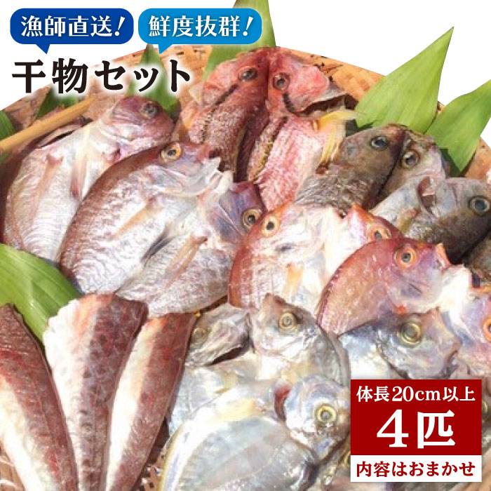 【ふるさと納税】干物セット4点(1匹20cm以上) マダイ 徳栄丸[APD006] 10000円 1万円
