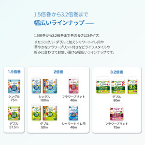 エリエール i:na (イーナ) トイレットティシュー 2倍巻 12R (ダブル・50m) × 6パック