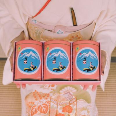 ふるさと納税 菰野町 湯の花せんべいハート丸缶3缶セット
