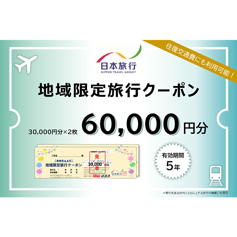 【ふるさと納税】レビューキャンペーン 日本旅行 地域限定旅行クーポン 60,000円分 旅行 クーポン 利用券 チケット 旅行クーポン 宿泊 宿 旅館 ホテル レジャー 体験 交通 観光 トラベル 加賀市 能登半島地震復興支援 F6P-1020