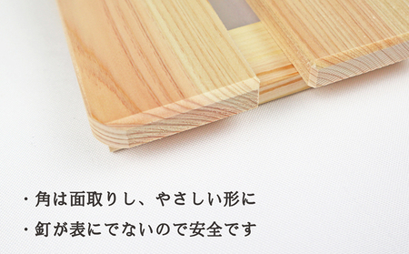 【国産桧】バスマット干し機能付き すのこ（L） 雑貨 日用品 ジメジメ 解決 衛生的 機能的 安心 安全 無塗装 無薬品 認証 無垢材 清潔 衛生管理  ※沖縄・離島への配送不可