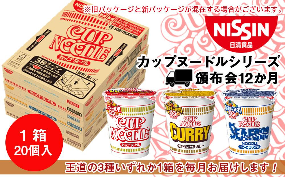 
【頒布会12か月】日清　カップヌードルシリーズ20個入
