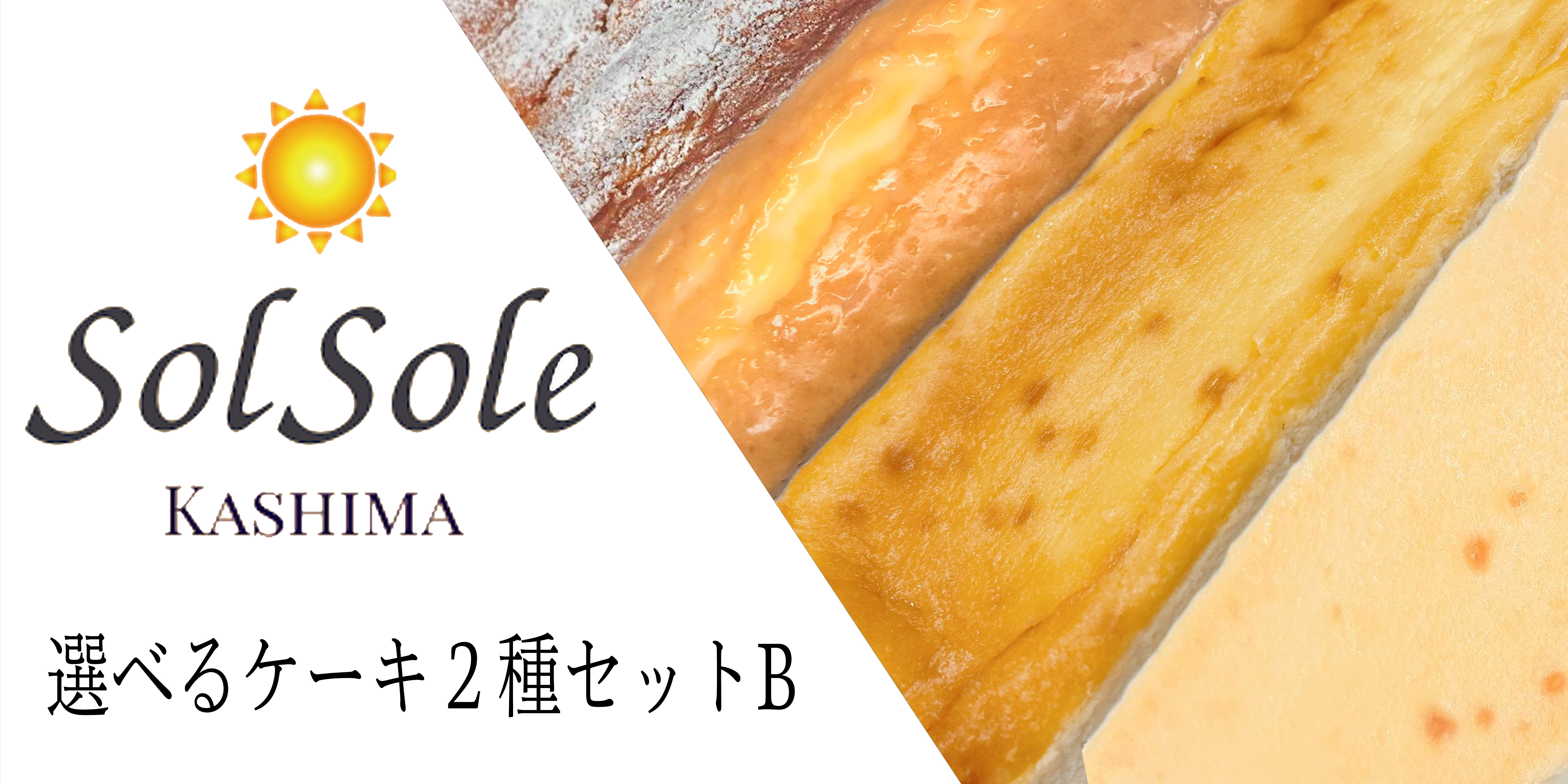 
                  KBM-6　Sol soleの選べるケーキ2種セットB　無添加　 スイーツ デザート 鹿嶋市　ケーキ 送料無料
                