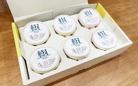 夢の樹ジェラート おまかせ 6個 セット 【 ジェラート アイス 手作り 食べ比べ 冷凍 人気 詰め合わせ ギフト 夢の樹マルシェ 木村屋 】