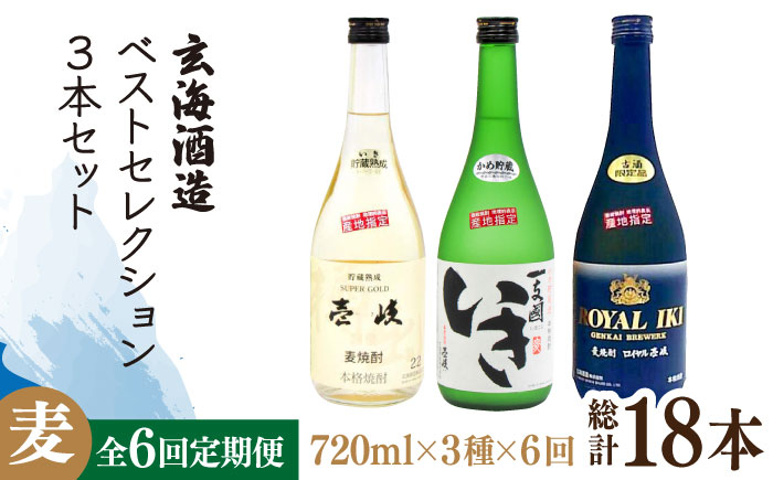 
            【全6回定期便】玄海酒造ベストセレクション  22度 かめ貯蔵いき 古酒ロイヤル 3本入りセット [JDB298]   100000 100000円 10万円
          