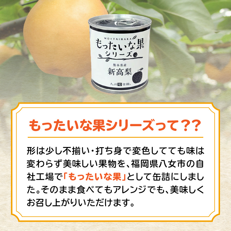 【訳あり】 もったいな果シリーズ 新高梨 缶詰 5号缶×24缶 セット 国産 梨