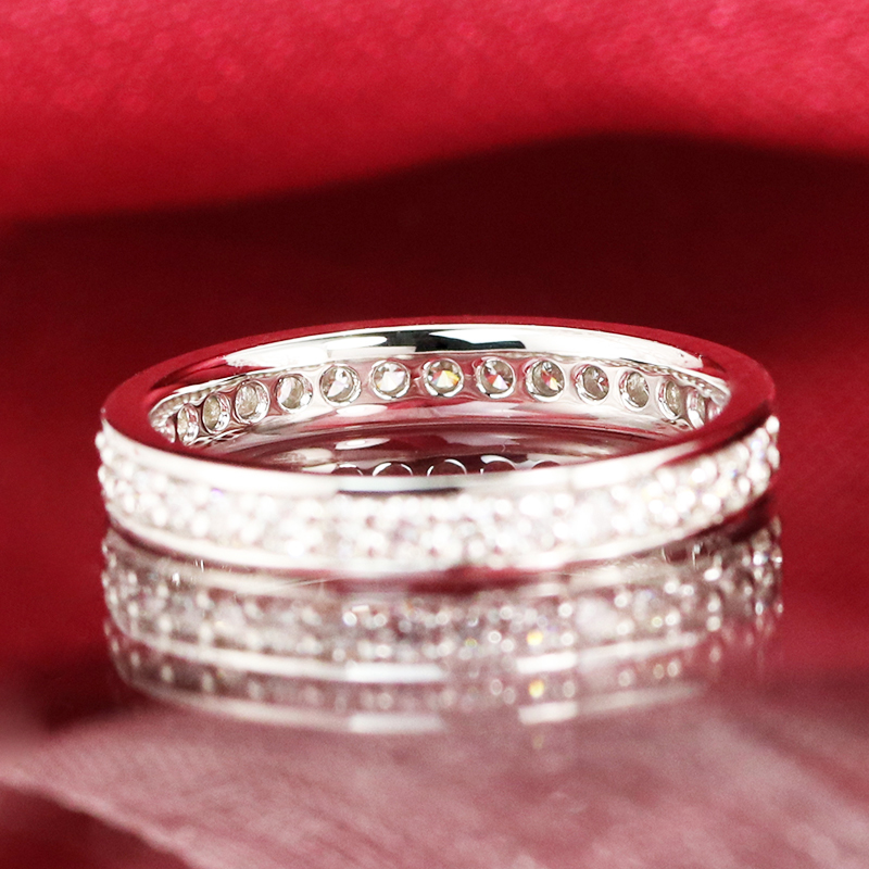 Pt950　0.50ct　ダイヤモンド　フルエタニティリング-R0058