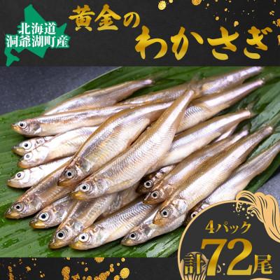 ふるさと納税 洞爺湖町 北海道 洞爺湖産 黄金のわかさぎ 18尾×4P 計72尾
