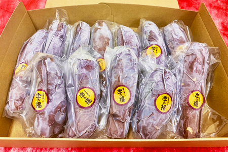 [定期便／全4回 3ヶ月に1度お届け]【冷凍】紅はるか 焼き芋 詰め合わせ (12本) [2677]