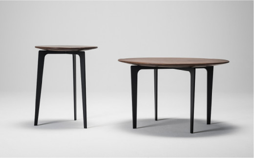 【Ritzwell】OS SIDE TABLE（直径700） サイドテーブル ウォールナット [AYG026]