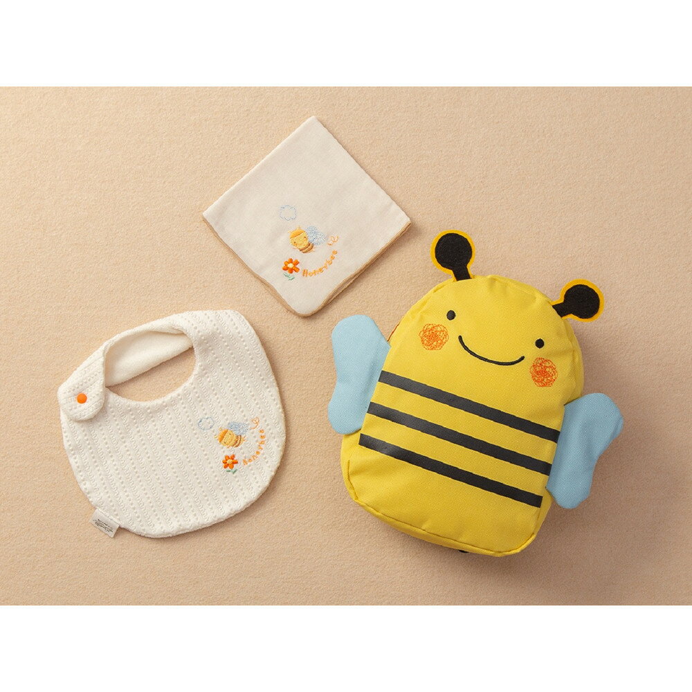 【ふるさと納税】リュック＆スタイ＆ハンカチセット（みつばち） | 雑貨 日用品 人気 おすすめ 送料無料