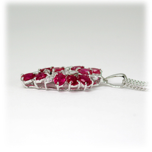 ルビー ペンダント 1.5ct Ag900(Pt100) （16927）