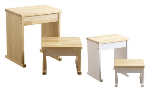 
            「ウッドステップ」スリム　ハイローセット 【選べる２カラー】
          