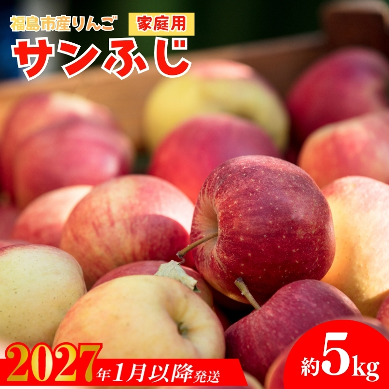 No.2065 りんご 「サンふじ」家庭用 約5kg【2027年１月より発送】