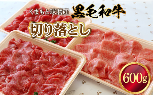 
くまもと球磨産　黒毛和牛(切り落とし　600g)　先行予約2023年2月下旬より順次出荷予定
