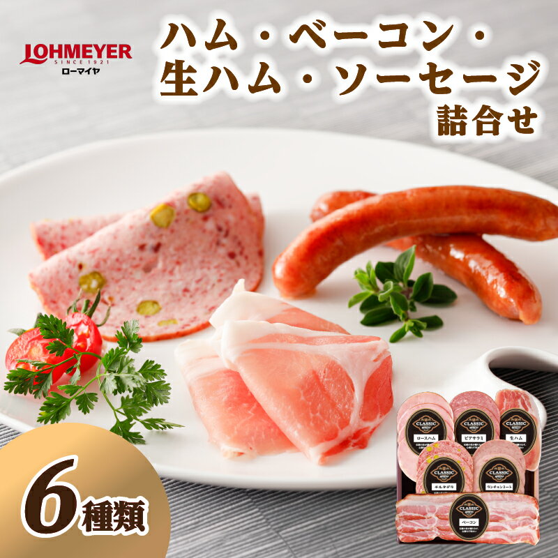 【ふるさと納税】ローマイヤ ハム・ベーコン・生ハム・ソーセージ 詰合せ 栃木県 那須塩原市 豚肉 薄切りハム セット アラカルト 贈答 ギフト モルタデラ ビアサラミ ランチョンミート パーティー 冷蔵 送料無料