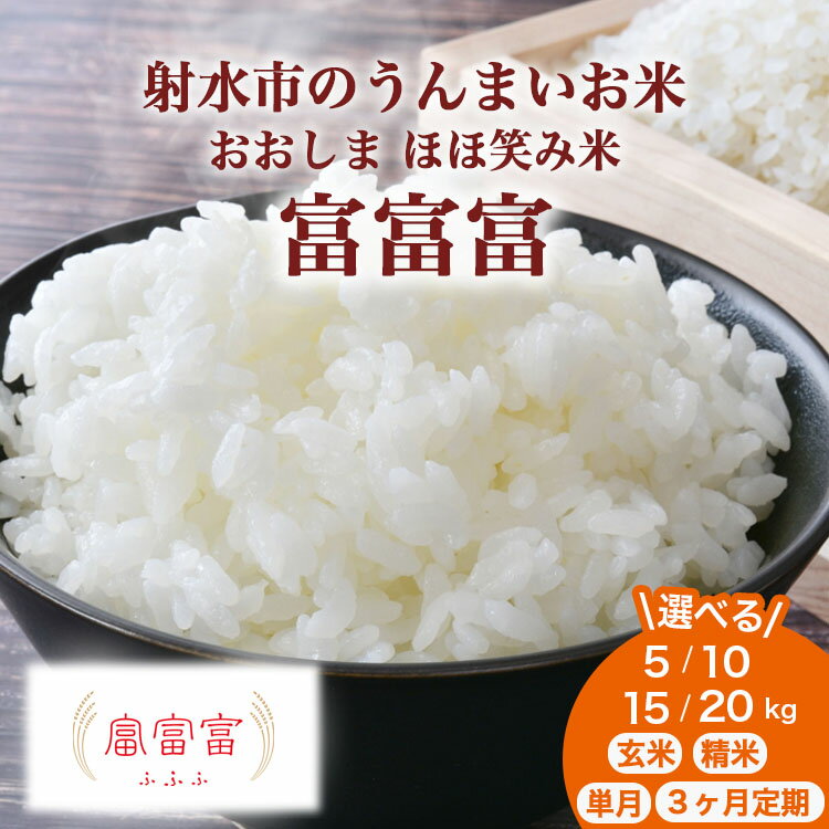 【ふるさと納税】＼選べる品種・内容量・配送回数／【R8年度産米】総理大臣賞受賞 人気のブランド米「富富富」5kg～20kg【精米】【玄米】｜お米 米 こめ コメ 富富富 ふふふ 令和8年産米 ブランド米 銘柄米 5キロ 10kg 10キロ 15kg 15キロ 20キロ 白米 新米