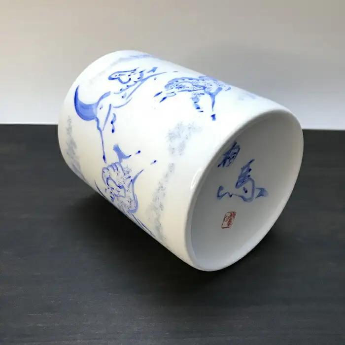 縁起物『左駒』マグカップ青 | マグカップ 福島県