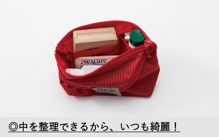 【TO&FRO】超軽量！仕分け 上手な コンパクトポーチ【マスタード】|  ポーチ トゥーアンドフロー