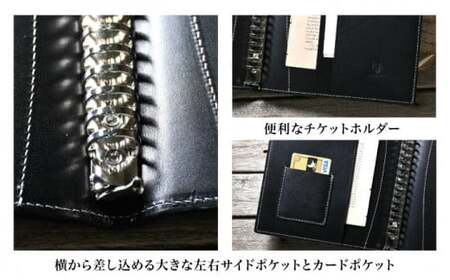 本革A5サイズ20穴 リングファイル18.5mmリング ルージュ(赤色)　滋賀県長浜市/株式会社ブラン・クチュール[AQAY159]