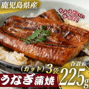 【ふるさと納税】 鹿児島県産 うなぎ蒲焼カット 約225g（約75g×3袋） 薩摩川内うなぎ 蒲焼 うなぎ蒲焼 冷凍 鹿児島 国産 鰻 ウナギ ギフト プレゼント お中元 お歳暮 薩摩川内市 川内市 川内 ふるさと 納税