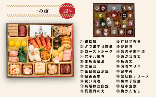 千賀屋謹製 2026年 迎春おせち料理「千富士」和風三段重 6～7人前 全71品　冷蔵