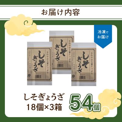 ふるさと納税 大分市 餃子専門店の餃子 しそ餃子 54個入り_A02036 |  | 03
