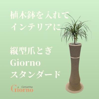 ふるさと納税 館山市 猫のおしゃれ爪とぎ「カリカリーナGiorno」スタンダード5号鉢用