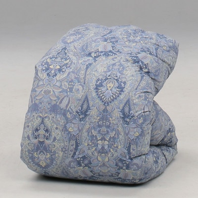 【緊急支援品】シングル羽毛布団(ハンガリー産ダウン93%・充填量1.1kg・ブルー)