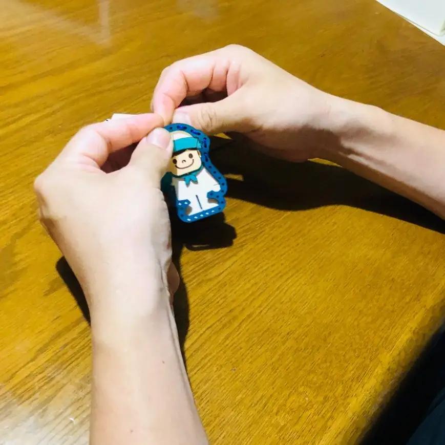 ヤブ3点  レザーキーホルダーセット 一点もの 革 キーリング レディース メンズ 鍵 バッグチャーム ストラップ 革小物 かわいい 動物 キャラクター ギフト プレゼント 送料無料 ku022-00