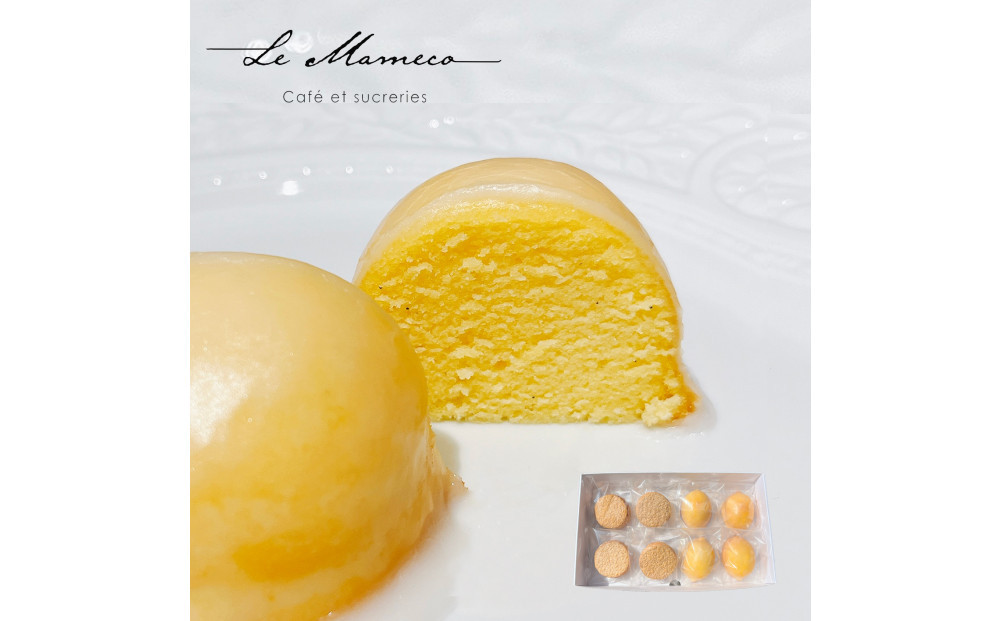 【福岡市】【ル・マメコ】レモンケーキ4個・ダックワーズ4個セレクションBOX