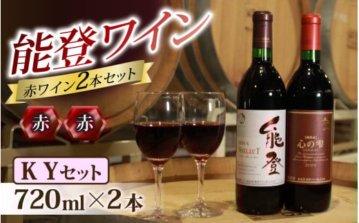 【12月配送】能登ワイン 赤ワイン 2本セット【KYセット】