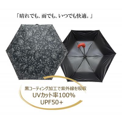 ふるさと納税 海南市 晴雨兼用傘 桜 根来塗り 紀州漆器傘 日傘　黒コーティング加工　UVカット率100% 折りたたみ傘 |  | 01