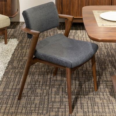 ふるさと納税 高山市 【飛騨の家具】　飛騨産業　立ち上がりたくない椅子　新モデル　セミアーム(ウォルナット) CG024