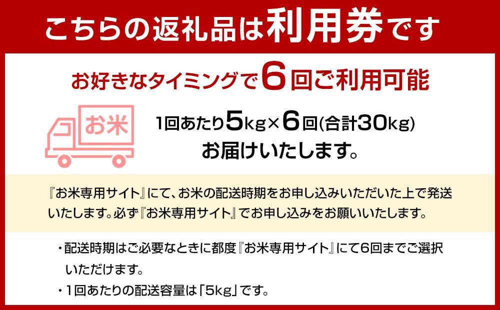 【特A評価獲得！福岡県産元気つくしをお届け】ふるさと納税 らくらくお米便 30kgコース
