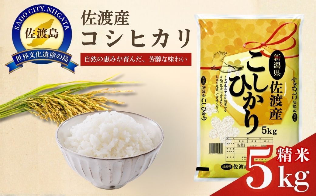 【先行予約】令和8年産新米佐渡産コシヒカリ5kg