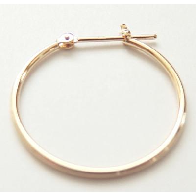 ふるさと納税 昭和町 K18　フープピアス　111790　　　　　　　太さ1.0mm ・直径20.0mm |  | 02