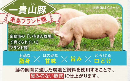 【お中元対象】一貴山 豚ロース 味噌漬け 6枚 糸島市 / いきさん牧場 豚肉 おかず[AGB006]