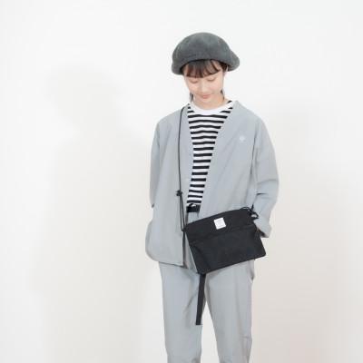 ふるさと納税 鎌倉市 【KEYMEMORY　鎌倉】フラットサコッシュ BLACK　1個 |  | 01