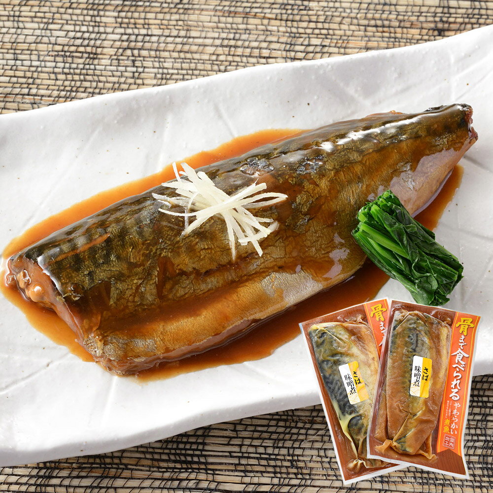 【ふるさと納税】骨までやわらか　銚子近海産　さばのみそ煮　10袋 |AH-9