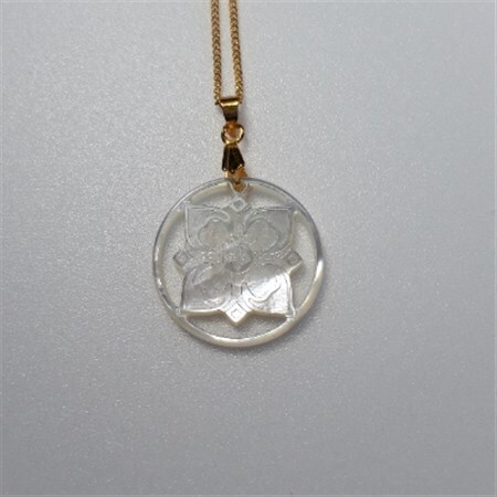 25ミリ!「丸と四角」のペンダント　白蝶貝【1261287】