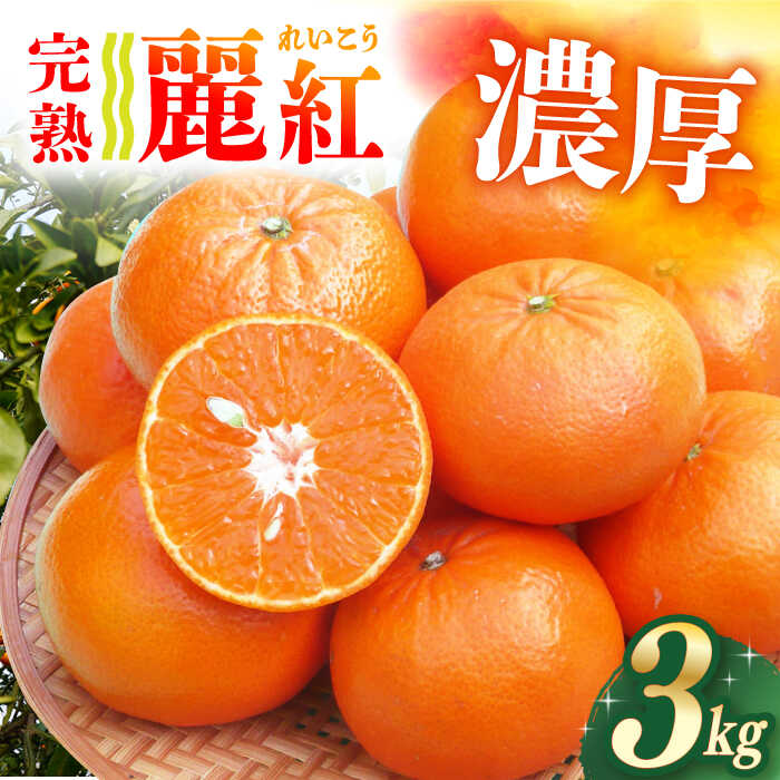 【ふるさと納税】【ご家庭用】 麗紅（れいこう）3kg ー2026年2月中旬より発送ー 長与町/果豊園 [ECL001] みかん ミカン 柑橘 フルーツ 果物 完熟 希少 季節限定 家庭用 先行予約 長崎県産 長与町