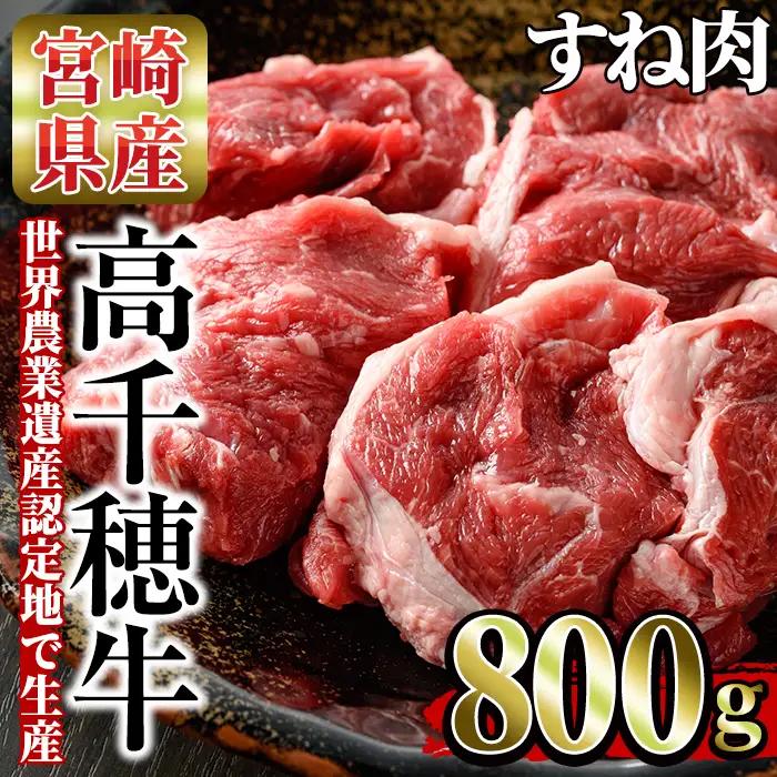 高千穂牛 すね肉(計800g・400g×2P)【MT003】【JAみやざき 高千穂牛ミートセンター】