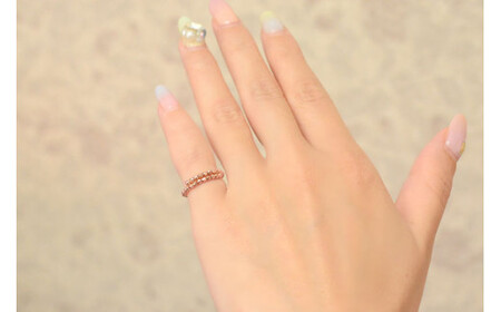 リング K18 ピンクゴールド ミラーボール フリーリング Sサイズ [シエロ 山梨県 中央市 21470789] アクセサリー ジュエリー アクセ 指輪 ゴールド 18金 シンプル レディース おし