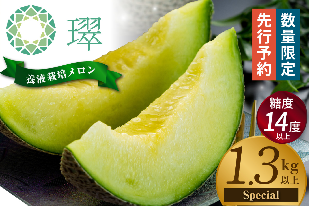 【先行予約】養液栽培メロン「?」1玉【Special】（糖度14度以上、重さ1.3㎏以上）【熨斗対応可能】│メロン めろん 果物 フルーツ 高級 旬 お取り寄せ 青肉 ご褒美 グルメ ? 甘い 愛知県 常滑市