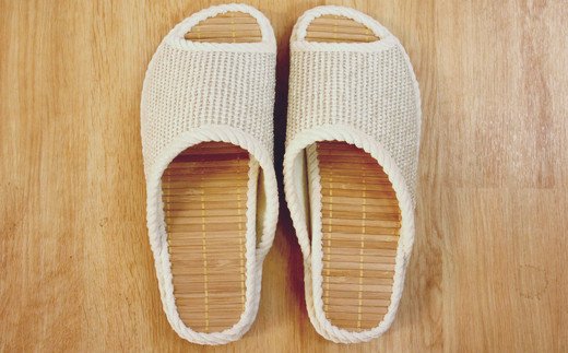 Ｄ型セノーテモールスリッパ　ベージュ　＜婦人用Lサイズ（約25cmまで）＞　【04301-0363】_イメージ2
