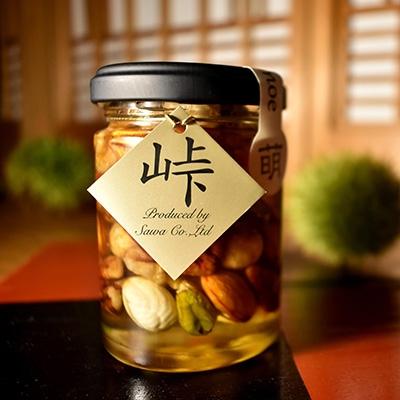 ふるさと納税 海南市 ナッツの蜂蜜漬け【峠プレミアム　萌(MOE)】　熊野古道　峠の蜂蜜×ナッツ