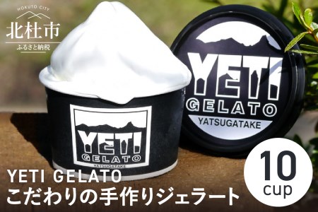 八ヶ岳の旬をお届け!!素材本来の味にこだわった 手作りジェラート(120ml×10)