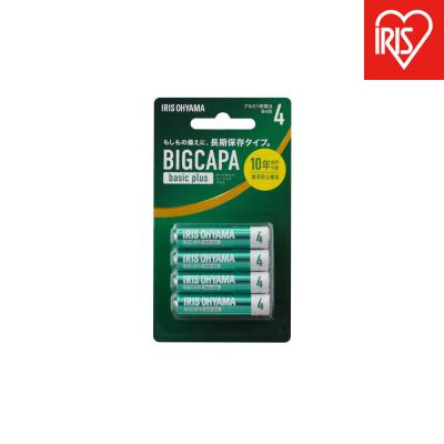 ふるさと納税 角田市 4本×12P BIGCAPA basic+ 単4アルカリ乾電池4本ブリスターパックLR03Bbp4B